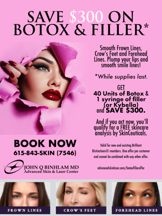 Botox Juvéderm Offer - Advanced Skin and Laser Center